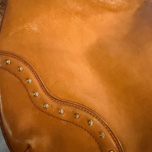 Michael Kors Tan Studded Hobo Bag - Picture 13 of 14